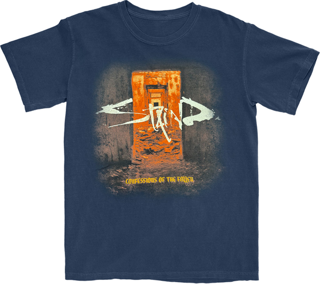 Confessions of the Fallen Navy Album Tee