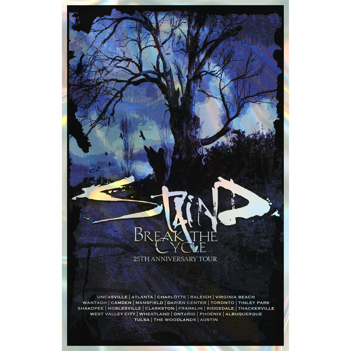 BTC XXV Foil Tour Poster